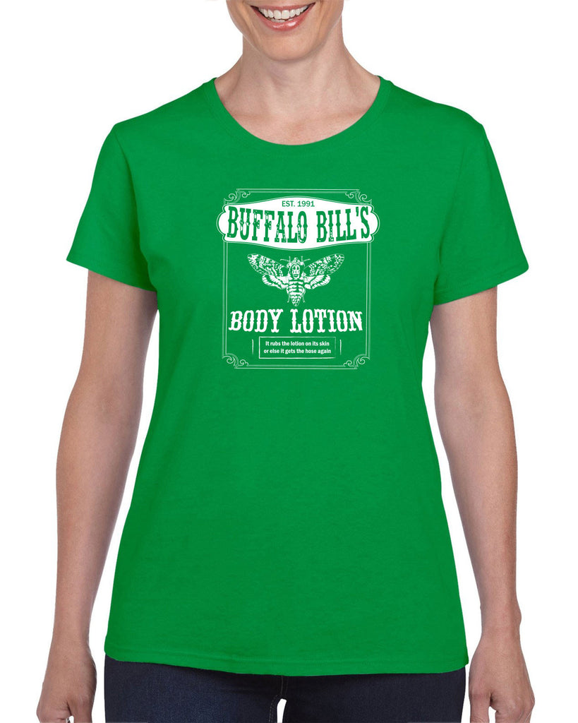 Hot Press Apparel Buffalo Bill Silence Lambs Movie Women's T-Shirt Gift Present Halloween Horror