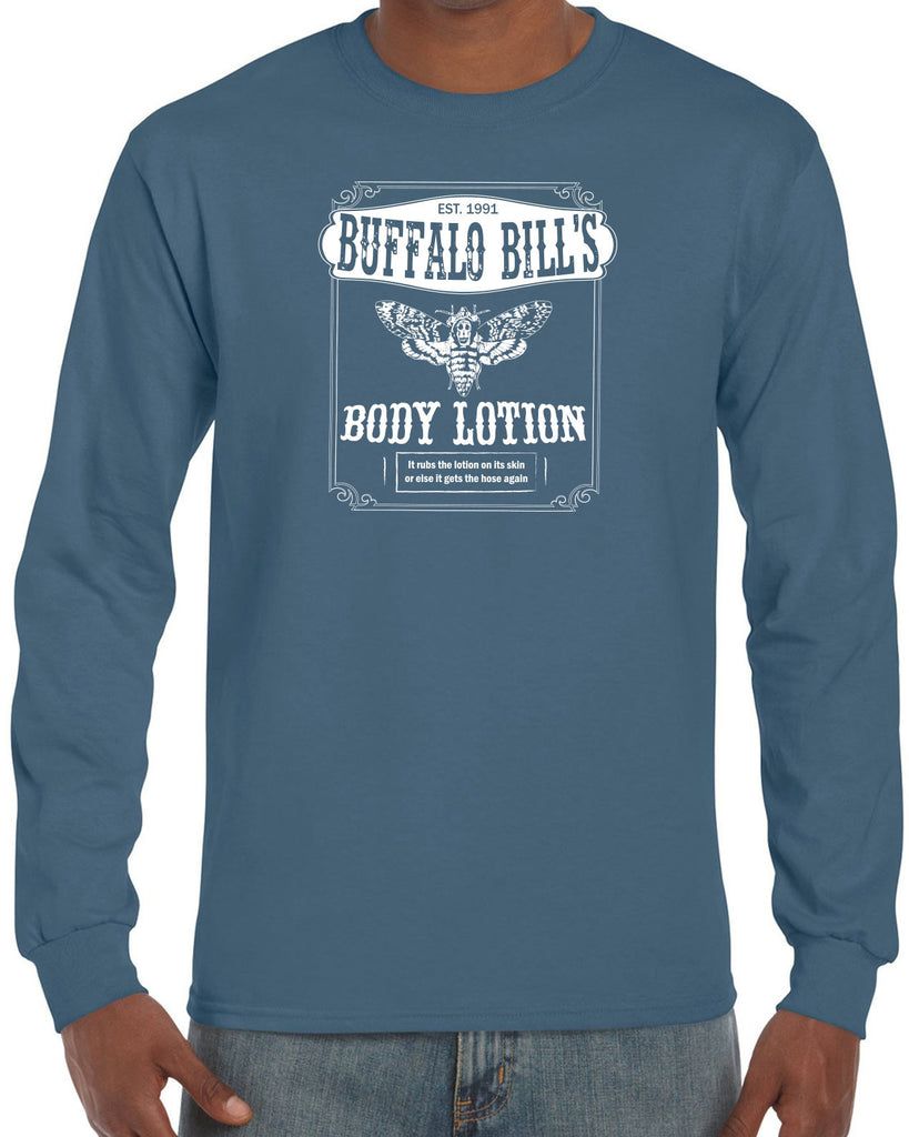 Hot Press Apparel Long Sleeve Shirt Clothing Buffalo Bill Silence Lambs Gift Present Halloween Scary Movie Horror