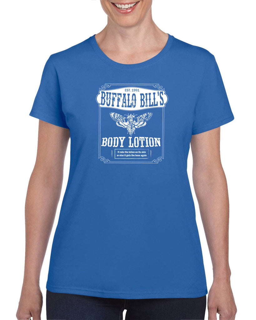 Hot Press Apparel Buffalo Bill Silence Lambs Movie Women's T-Shirt Gift Present Halloween Horror