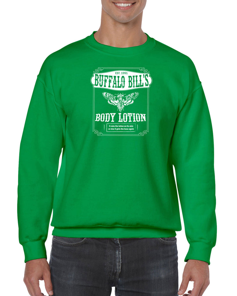Hot Press Apparel Buffalo Bill Silence Lambs Crew Sweatshirt Halloween Horror Gift Present Scary Movie