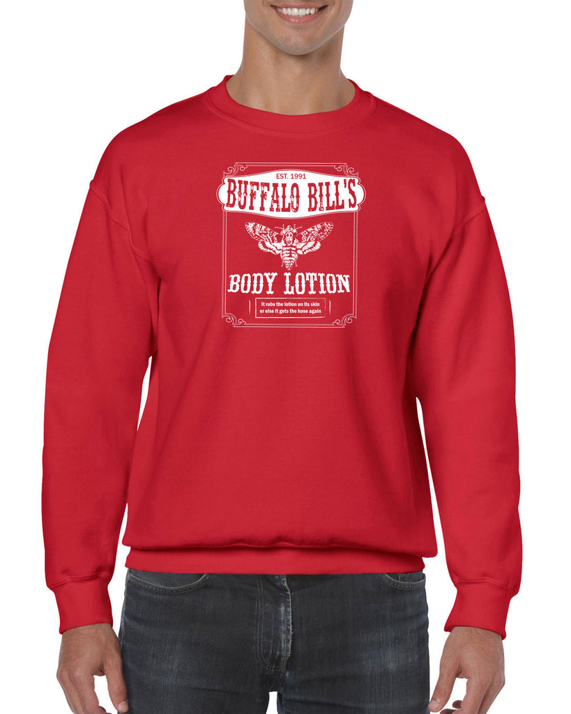 Hot Press Apparel Buffalo Bill Silence Lambs Crew Sweatshirt Halloween Horror Gift Present Scary Movie