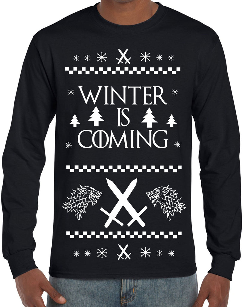Hot Press Apparel Winter Is Coming Game Of Thrones TV Show The Wall John Snow Stark Mother of Dragons Khaleesi Winterfelll