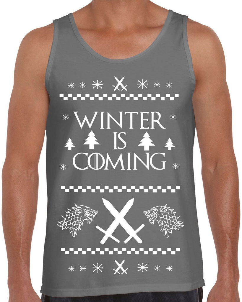 Men's Sleeveless Tank Top - Winter Is Coming