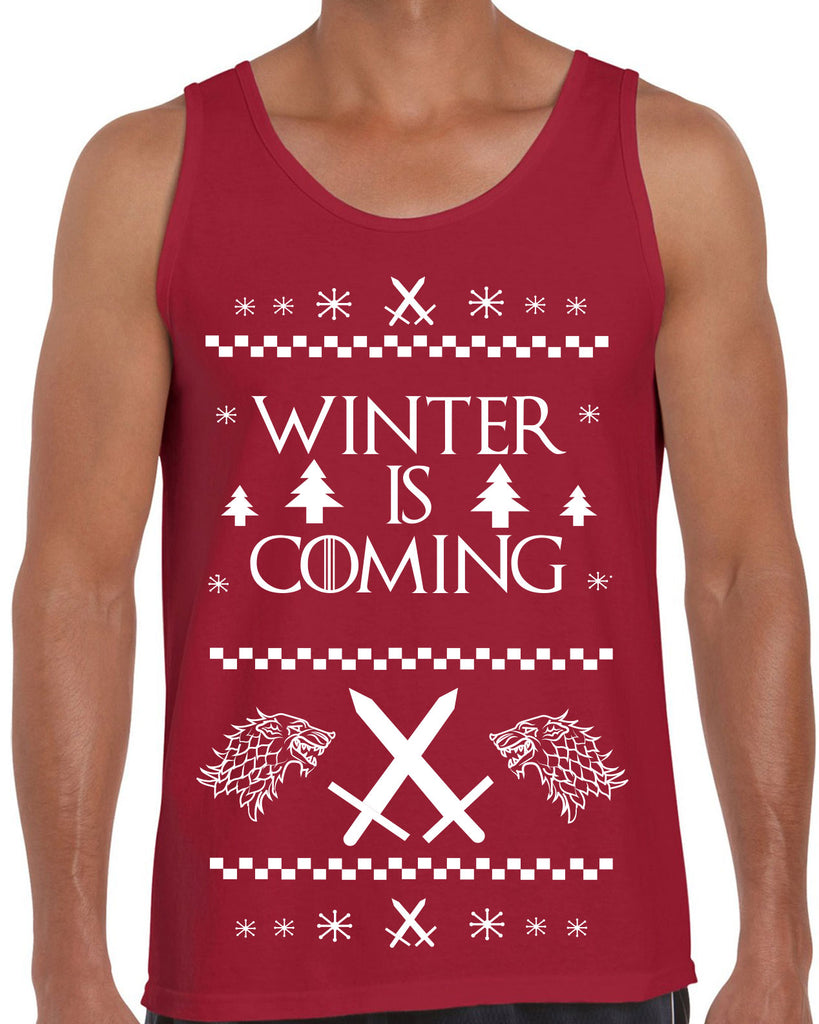 Men's Sleeveless Tank Top - Winter Is Coming