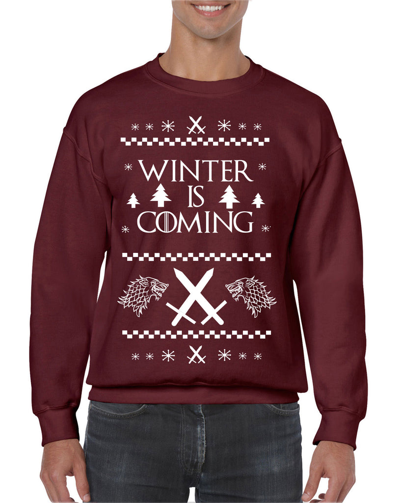 Hot Press Apparel Winter Is Coming Game Of Thrones TV Show The Wall John Snow Stark Mother of Dragons Khaleesi Winterfelll