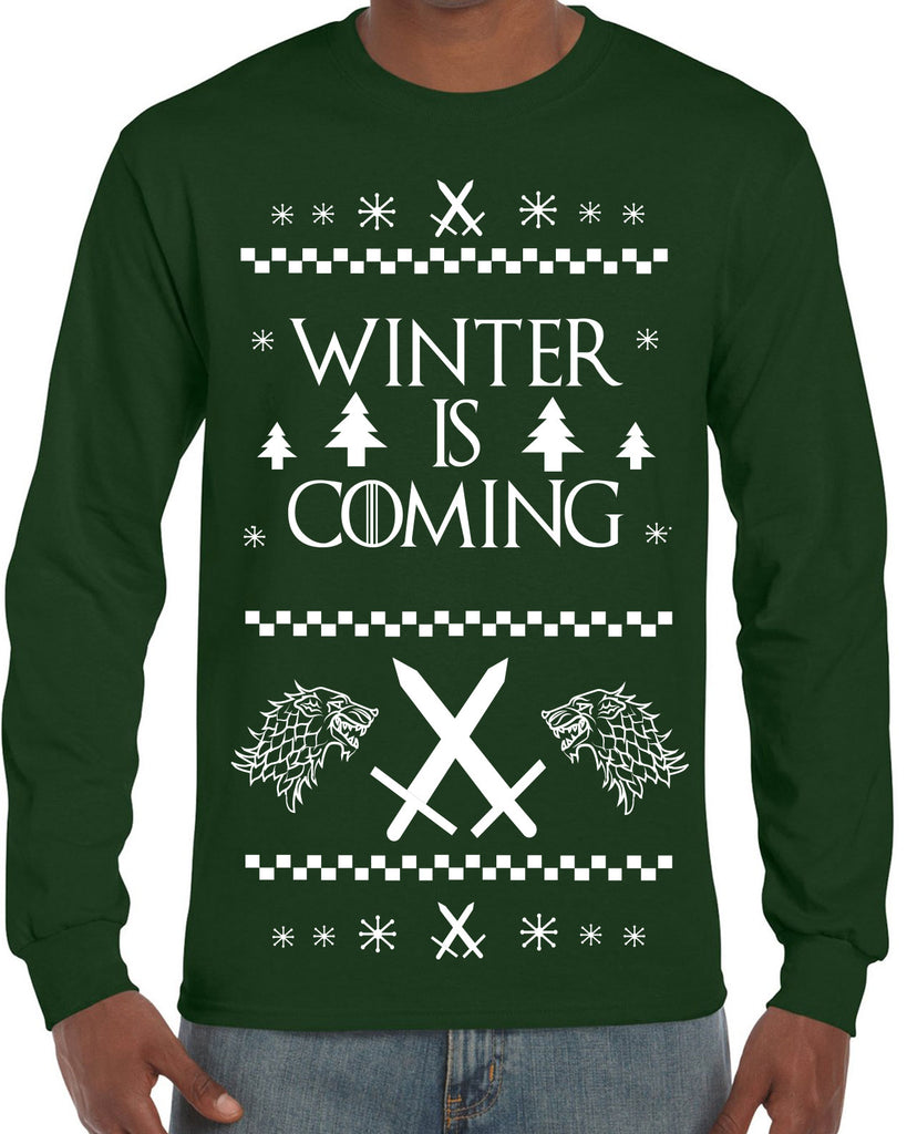 Hot Press Apparel Winter Is Coming Game Of Thrones TV Show The Wall John Snow Stark Mother of Dragons Khaleesi Winterfelll