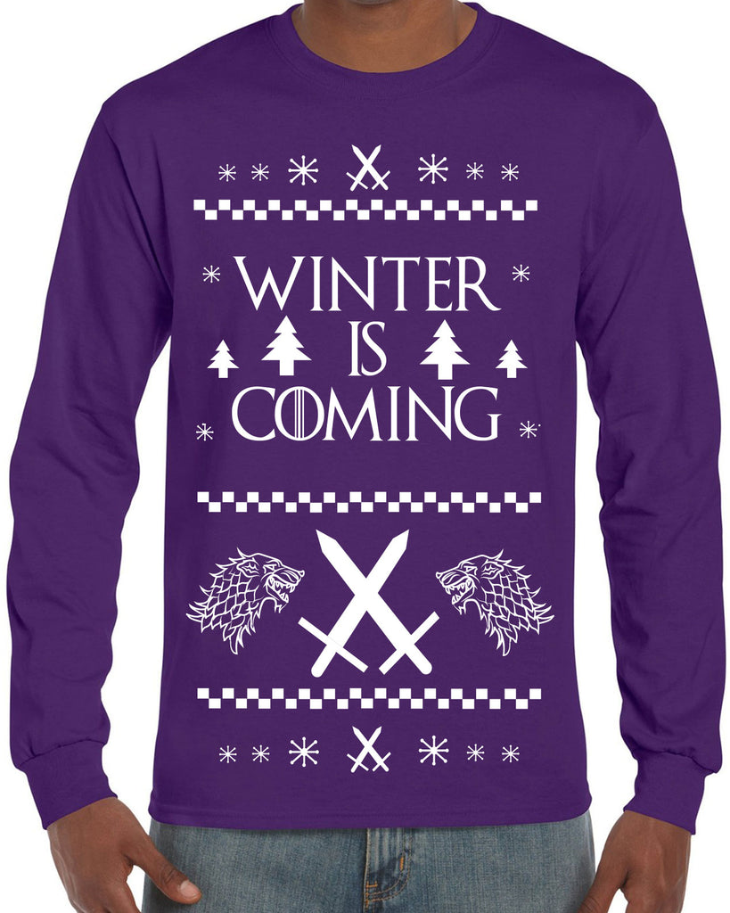 Hot Press Apparel Winter Is Coming Game Of Thrones TV Show The Wall John Snow Stark Mother of Dragons Khaleesi Winterfelll