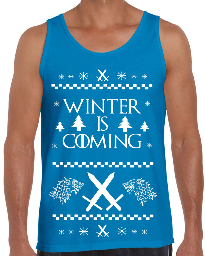 Men's Sleeveless Tank Top - Winter Is Coming