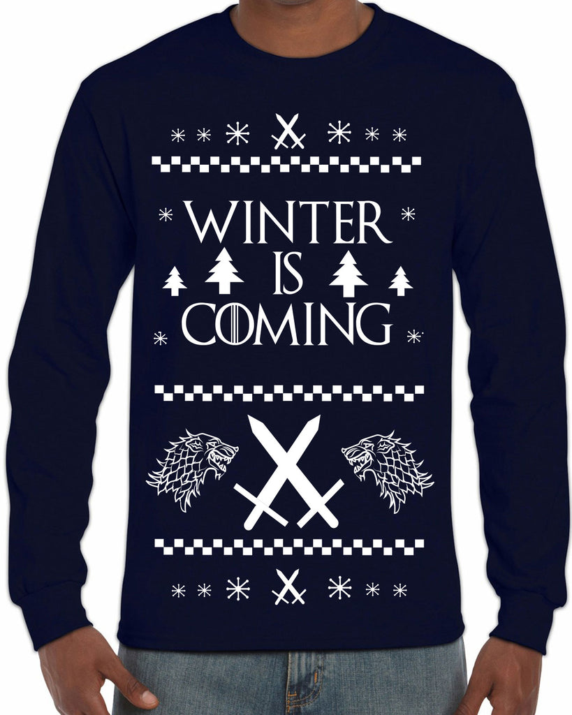 Hot Press Apparel Winter Is Coming Game Of Thrones TV Show The Wall John Snow Stark Mother of Dragons Khaleesi Winterfelll