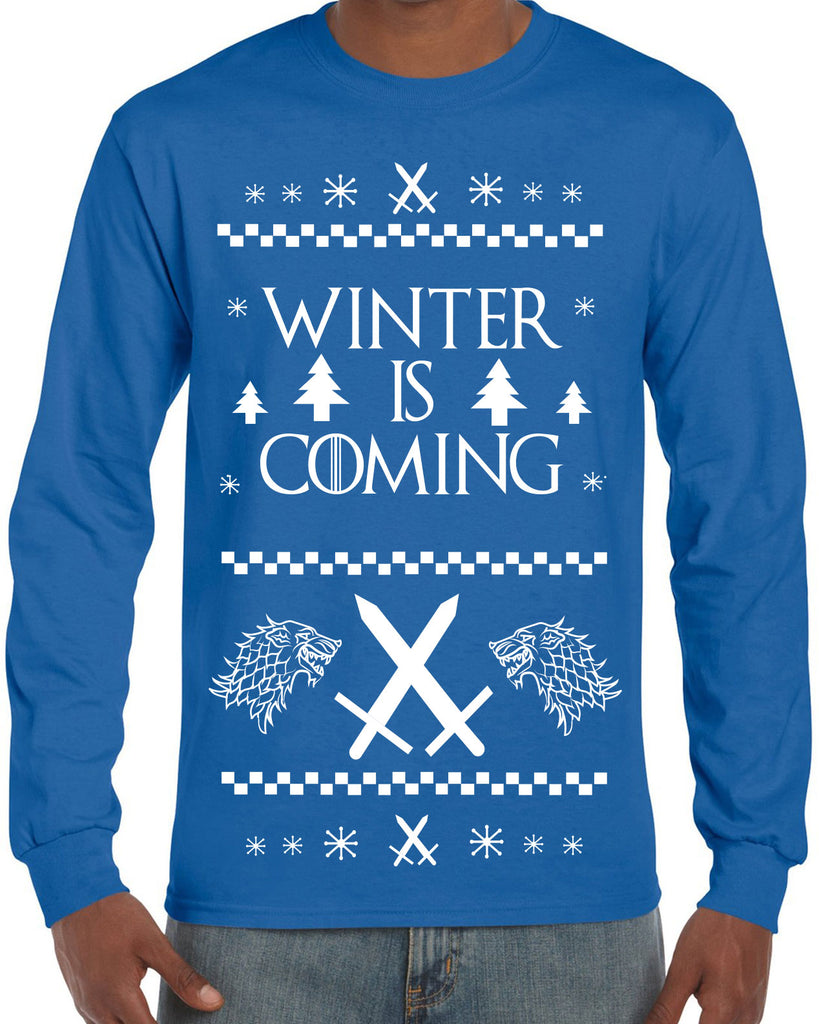 Hot Press Apparel Winter Is Coming Game Of Thrones TV Show The Wall John Snow Stark Mother of Dragons Khaleesi Winterfelll