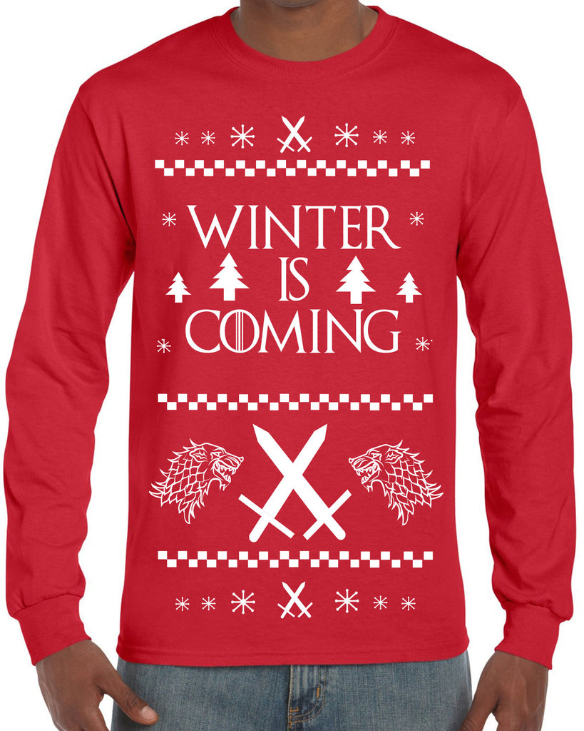 Hot Press Apparel Winter Is Coming Game Of Thrones TV Show The Wall John Snow Stark Mother of Dragons Khaleesi Winterfelll