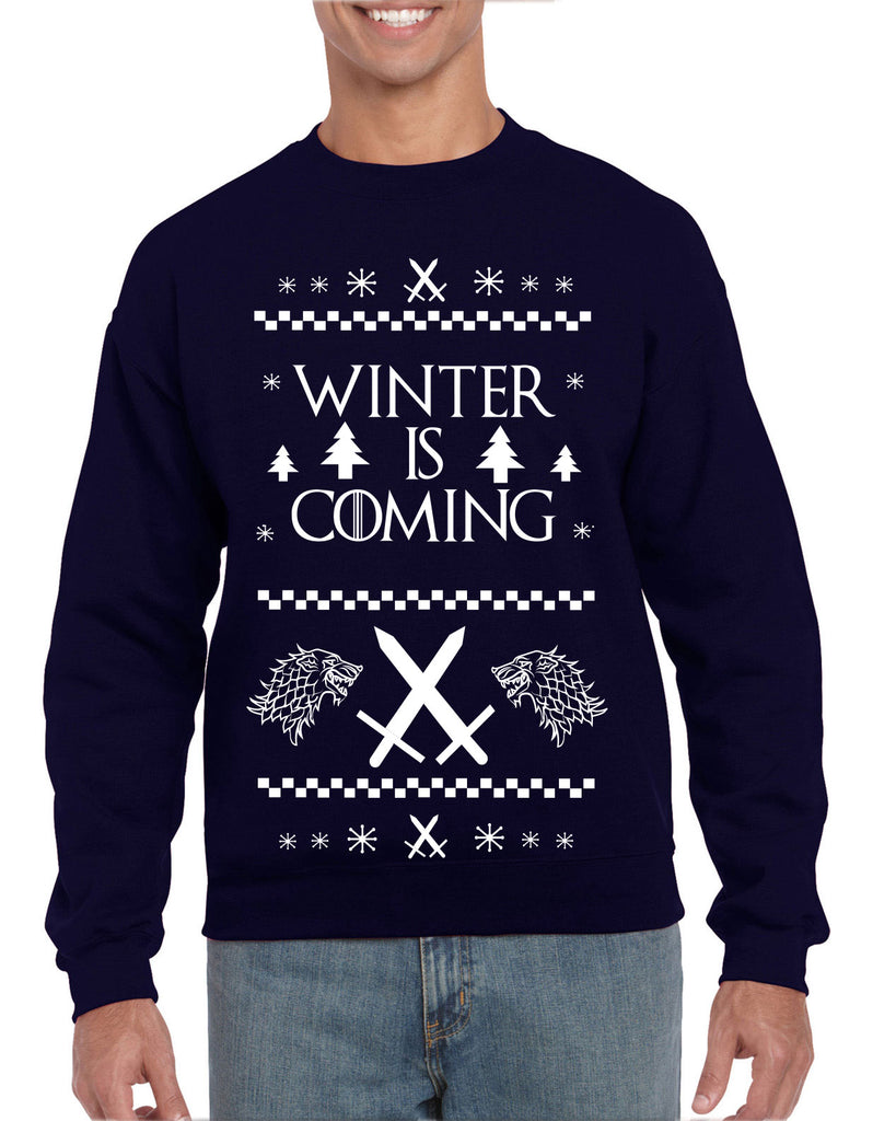 Hot Press Apparel Winter Is Coming Game Of Thrones TV Show The Wall John Snow Stark Mother of Dragons Khaleesi Winterfelll