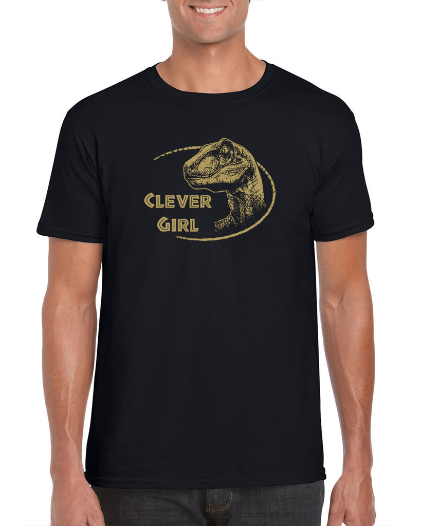 Hot Press Apparel Clever Girl Jurassic Horror Costume Funny 90's Movie Vintage Funny Shirt Present Gift Cult Classic Raptor