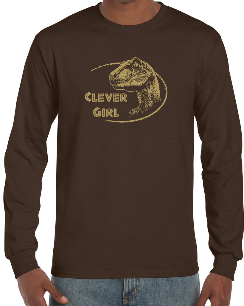 Men's Long Sleeve Shirt - Clever Girl