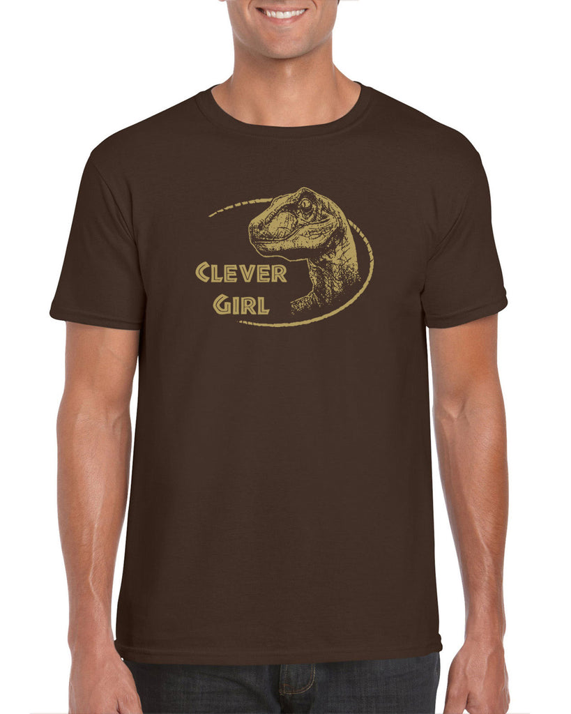 Hot Press Apparel Clever Girl Jurassic Horror Costume Funny 90's Movie Vintage Funny Shirt Present Gift Cult Classic Raptor