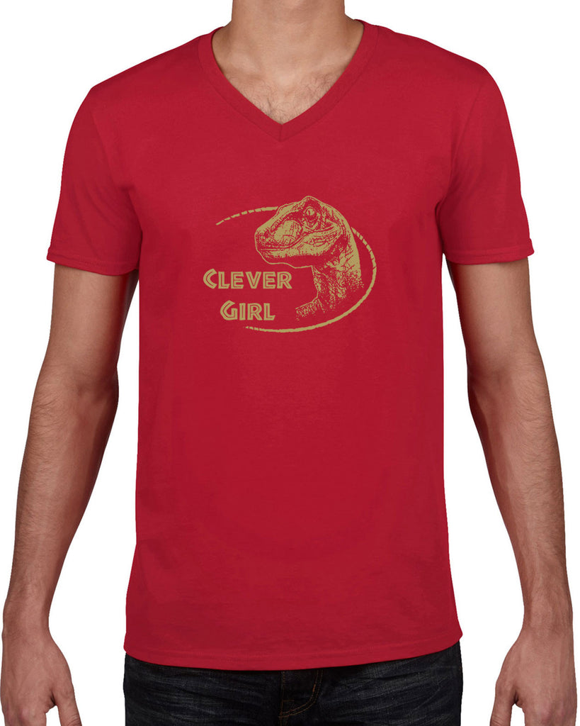 Hot Press Apparel Men's Clothing Men's Shirt Funny Jurassic Park Dinosaur Raptor Fossil Gift Present Costume