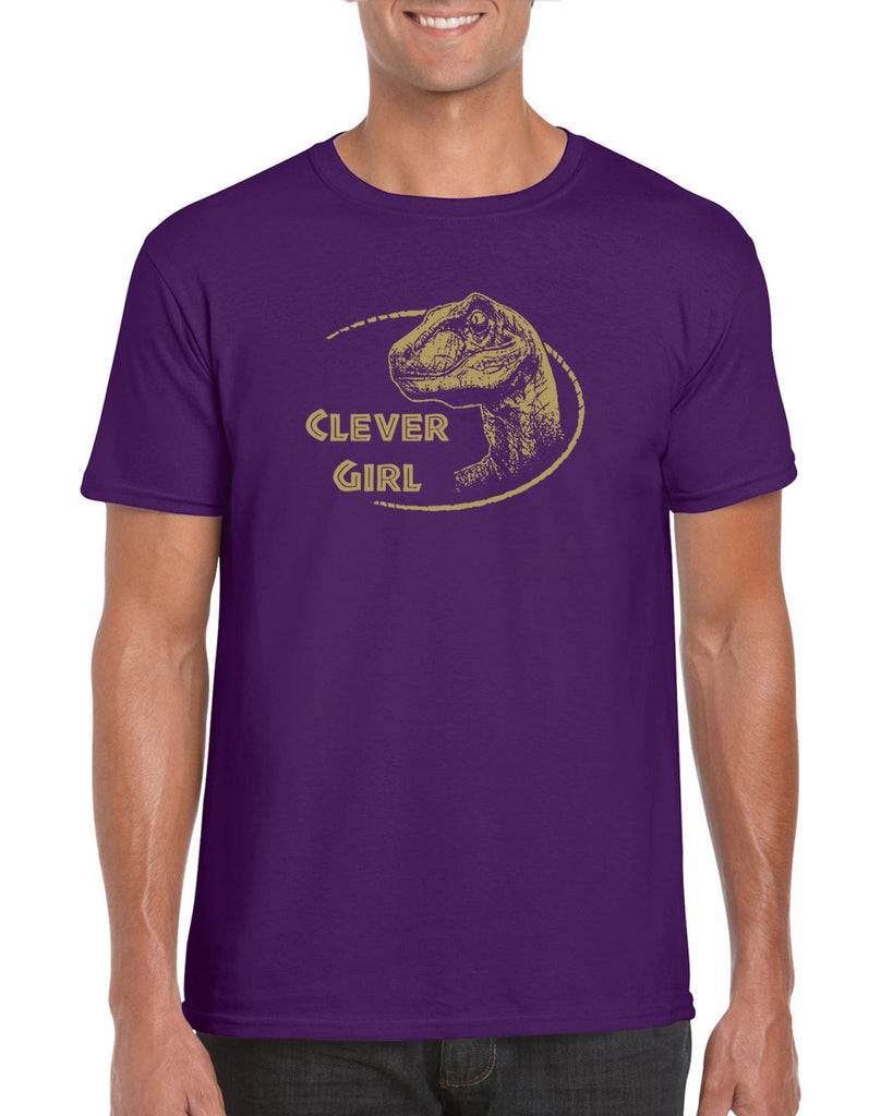 Hot Press Apparel Clever Girl Jurassic Horror Costume Funny 90's Movie Vintage Funny Shirt Present Gift Cult Classic Raptor