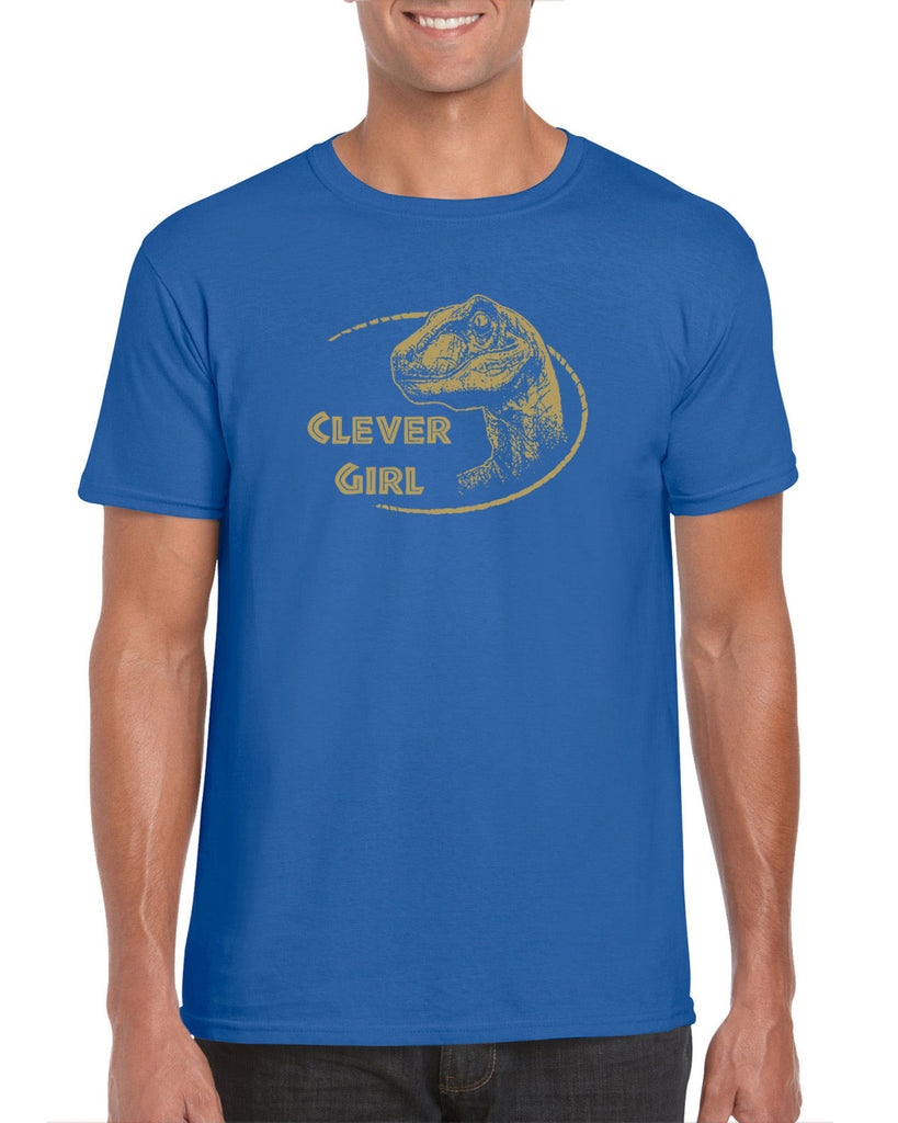 Hot Press Apparel Clever Girl Jurassic Horror Costume Funny 90's Movie Vintage Funny Shirt Present Gift Cult Classic Raptor