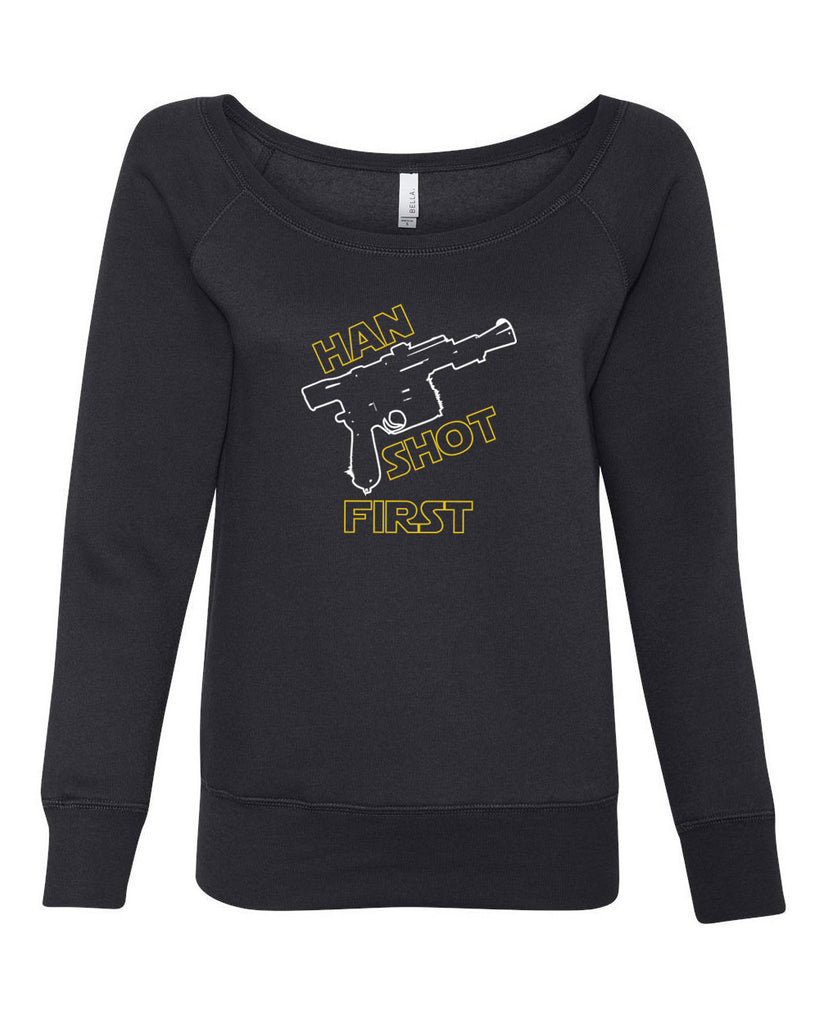 Hot Press Apparel Women's Han Shot First Off The Shoulder