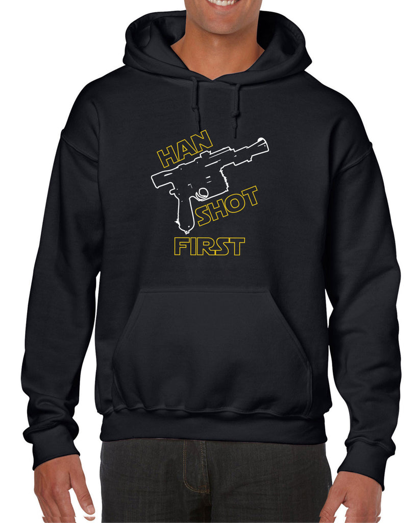 Hot Press Apparel Mens Han Shot First Hoodie