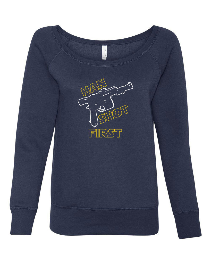 Hot Press Apparel Women's Han Shot First Off The Shoulder