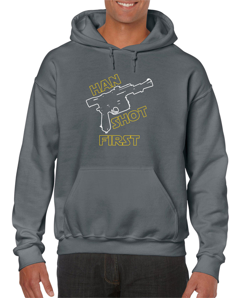 Hot Press Apparel Mens Han Shot First Hoodie
