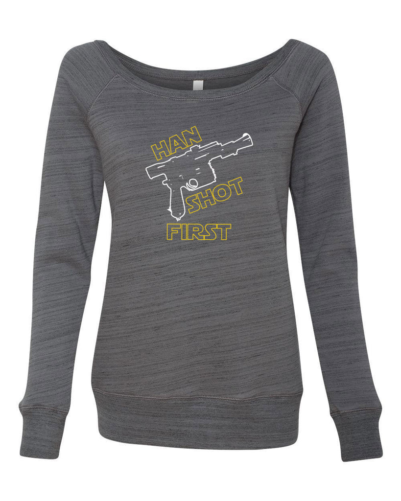 Hot Press Apparel Women's Han Shot First Off The Shoulder