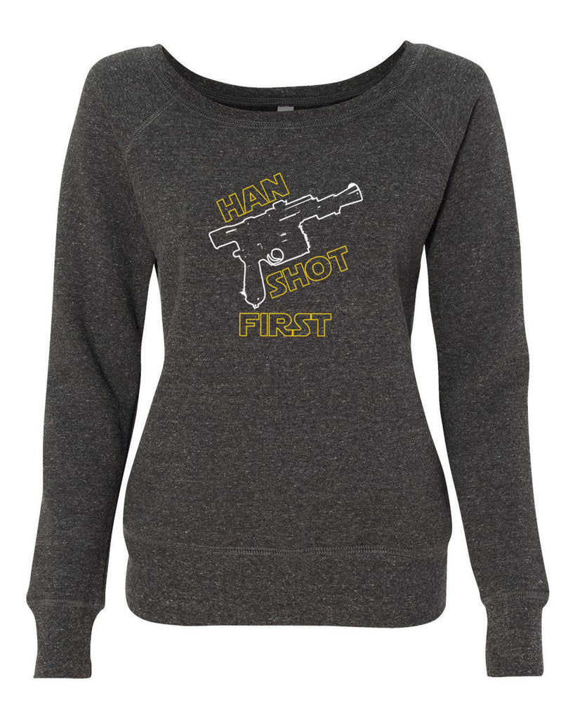 Hot Press Apparel Women's Han Shot First Off The Shoulder