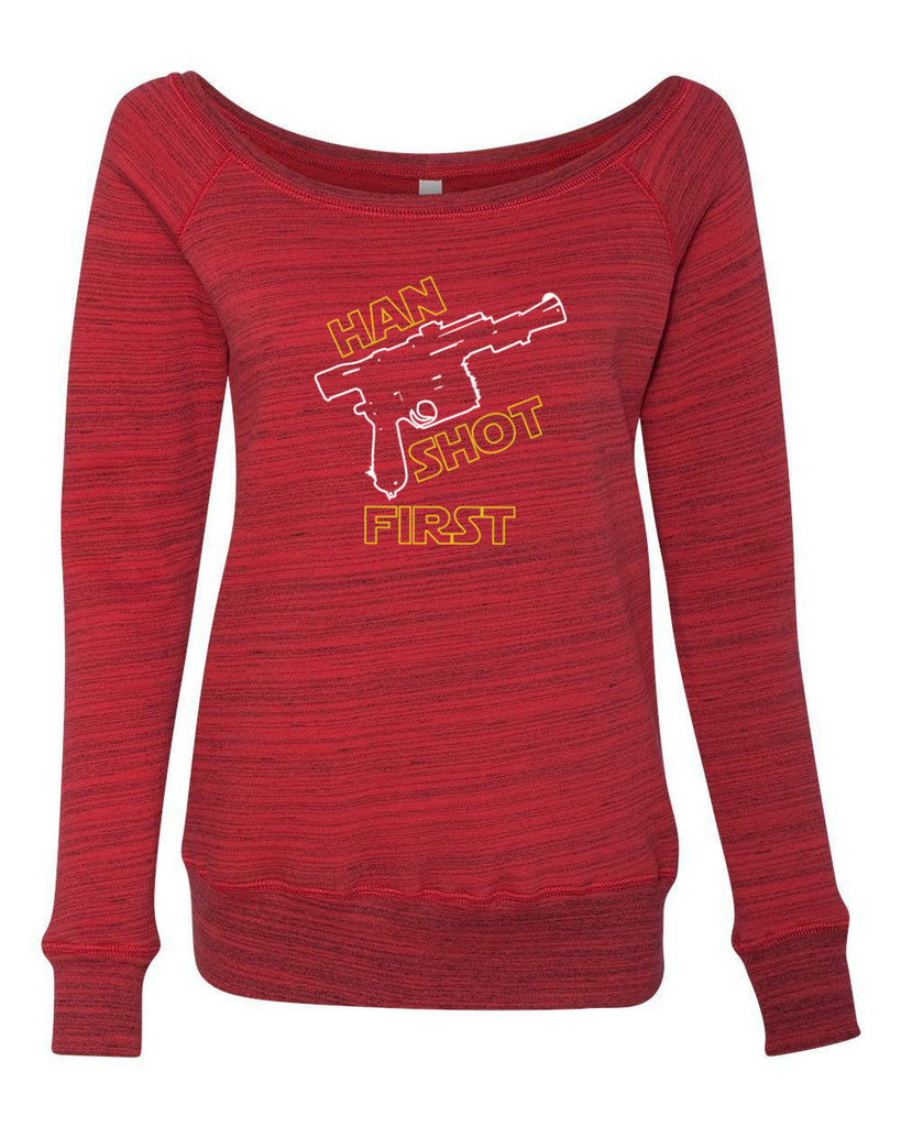 Hot Press Apparel Women's Han Shot First Off The Shoulder