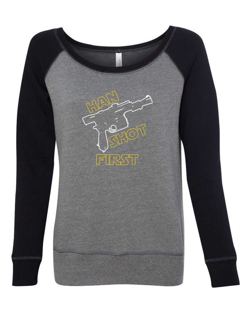 Hot Press Apparel Women's Han Shot First Off The Shoulder