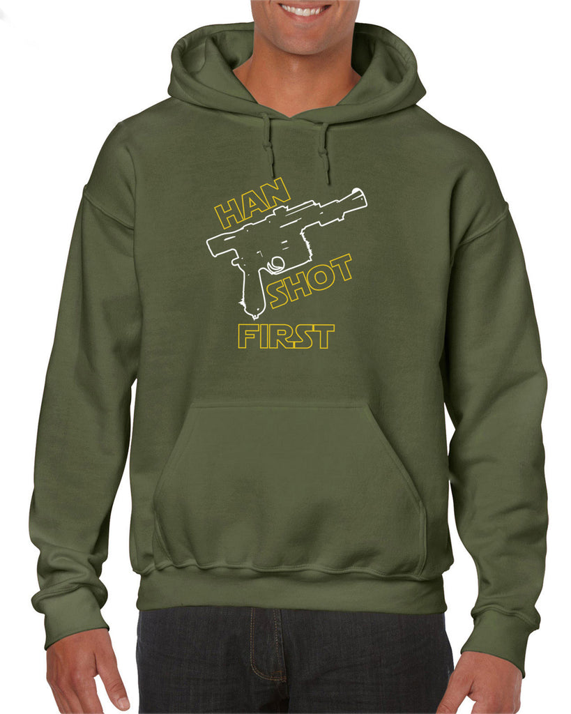 Hot Press Apparel Mens Han Shot First Hoodie