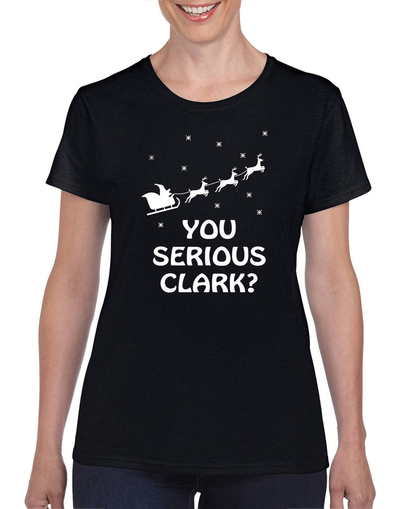 Hot Press Apparel Women's T-Shirt Funny Christmas Griswold Clark Eddie Gift Present