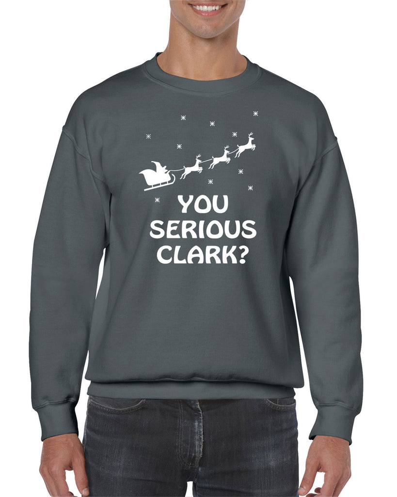 Hot Press Apparel Mens You Serious Clark Crew Sweatshirt