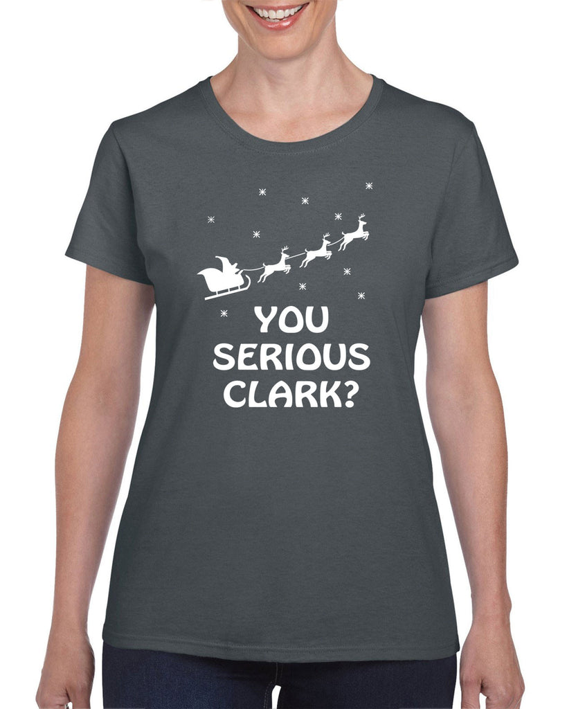 Hot Press Apparel Women's T-Shirt Funny Christmas Griswold Clark Eddie Gift Present