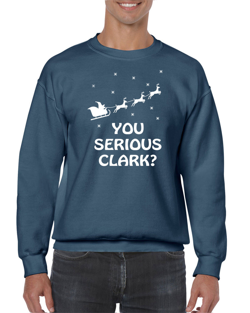 Hot Press Apparel Mens You Serious Clark Crew Sweatshirt