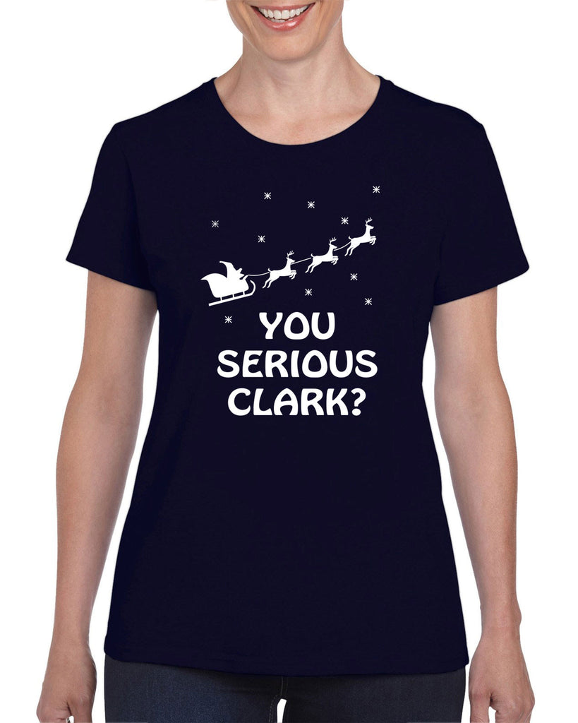 Hot Press Apparel Women's T-Shirt Funny Christmas Griswold Clark Eddie Gift Present