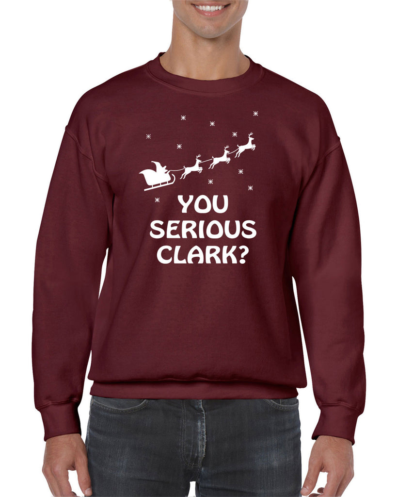 Hot Press Apparel Mens You Serious Clark Crew Sweatshirt