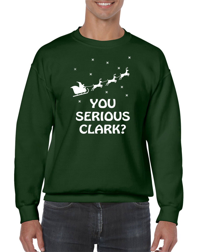 Hot Press Apparel Mens You Serious Clark Crew Sweatshirt