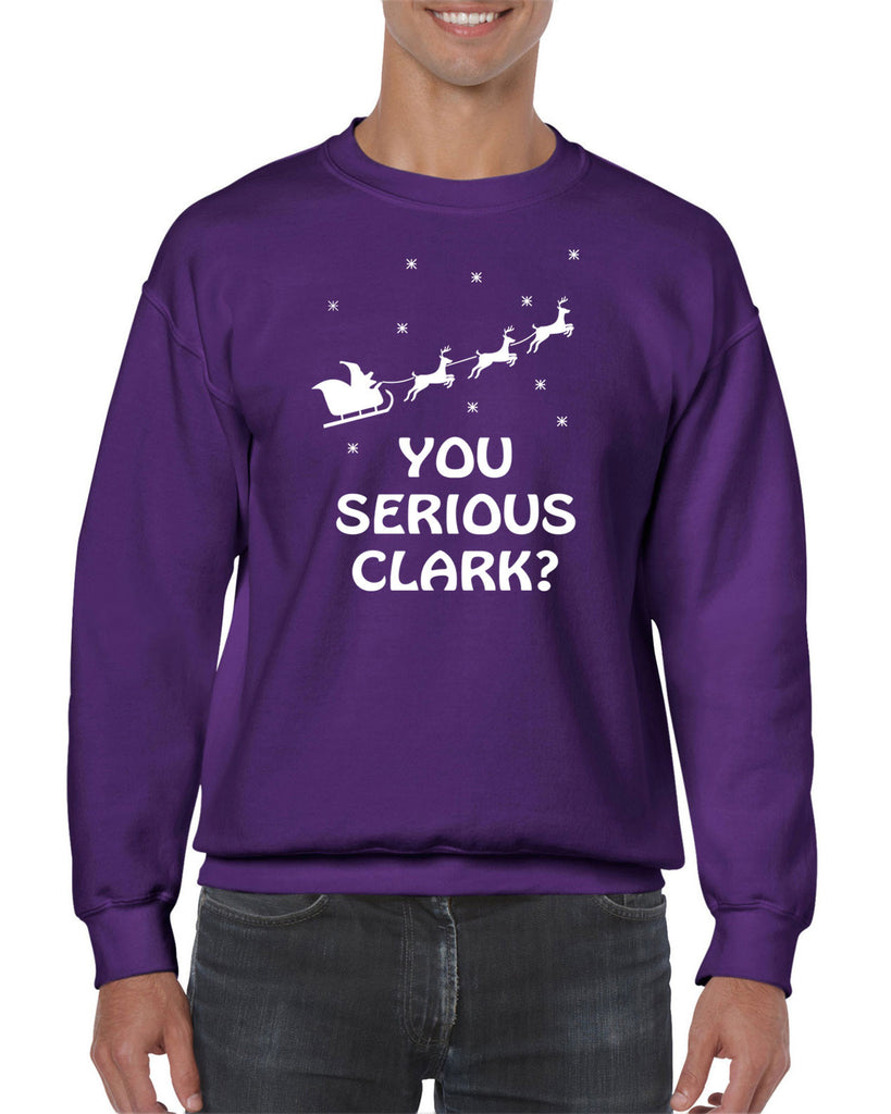 Hot Press Apparel Mens You Serious Clark Crew Sweatshirt