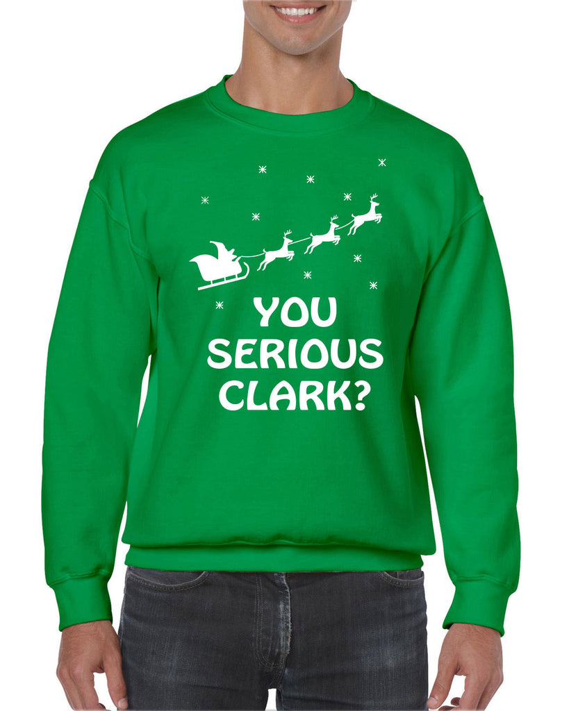 Hot Press Apparel Mens You Serious Clark Crew Sweatshirt