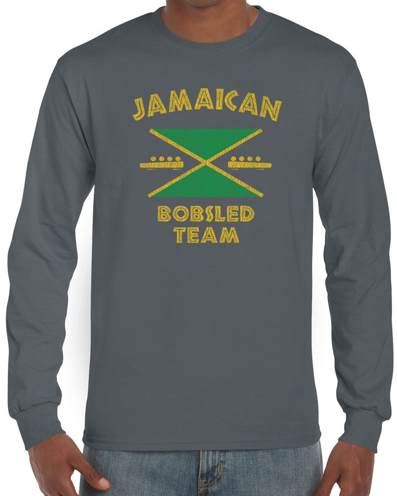Hot Press Apparel Men's Jamaican Bobsled Team Long Sleeve Shirt