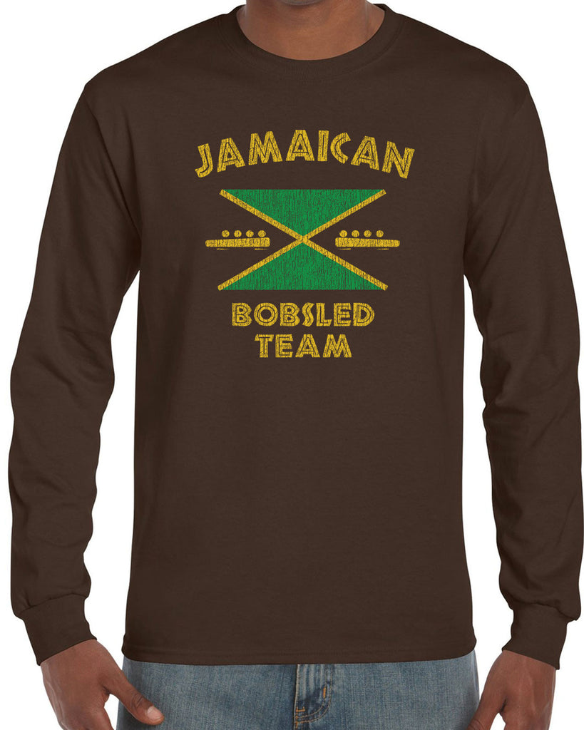 Hot Press Apparel Men's Jamaican Bobsled Team Long Sleeve Shirt