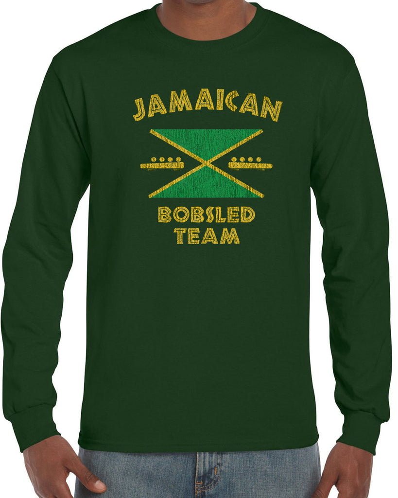 Hot Press Apparel Men's Jamaican Bobsled Team Long Sleeve Shirt