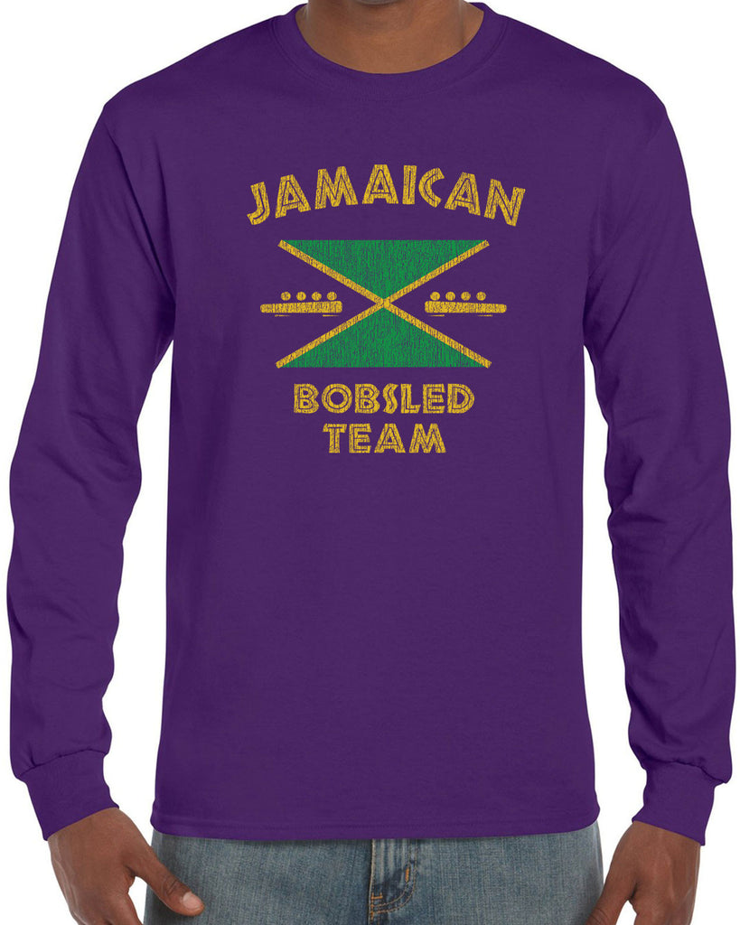Hot Press Apparel Men's Jamaican Bobsled Team Long Sleeve Shirt