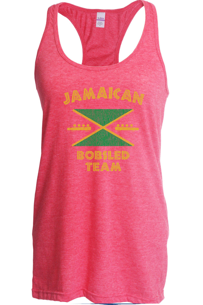Hot Press Apparel Women's Racerback Tank Top Jamaican Bobsled Team