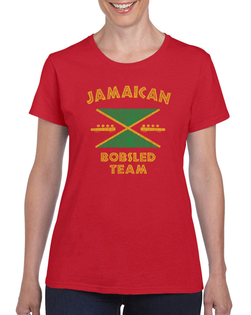 Hot Press Apparel Women's T-Shirt Jamaican Bobsled Team