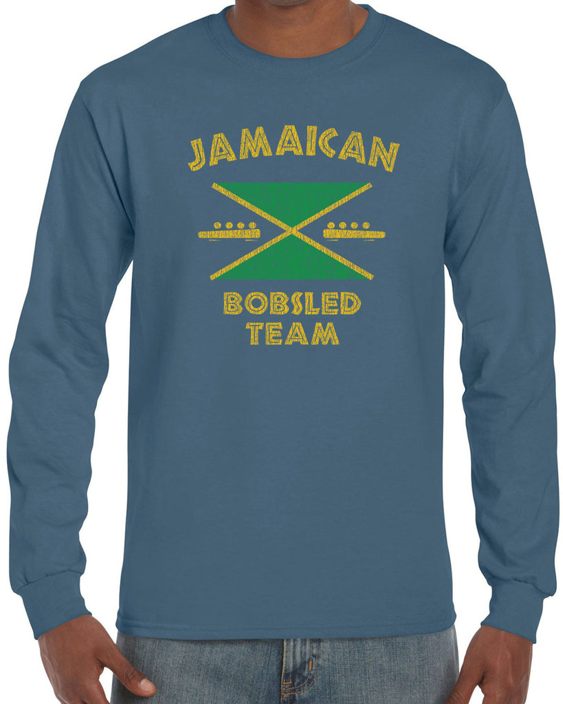 Hot Press Apparel Men's Jamaican Bobsled Team Long Sleeve Shirt
