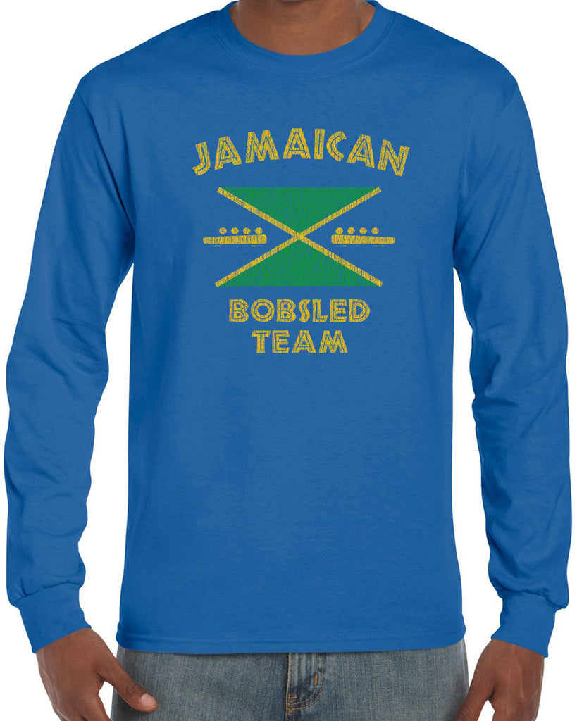 Hot Press Apparel Men's Jamaican Bobsled Team Long Sleeve Shirt