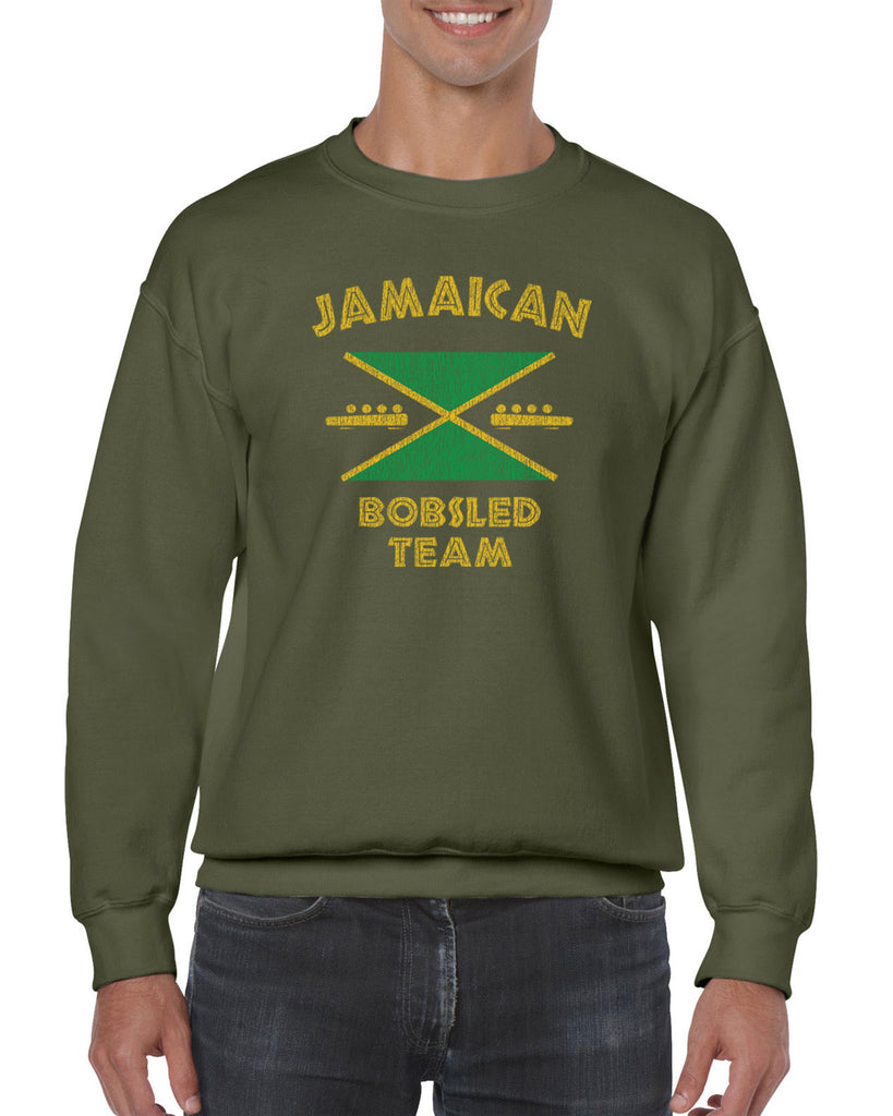 Hot Press Apparel Men's Jamaican Bobsled Team Crew Sweatshirt