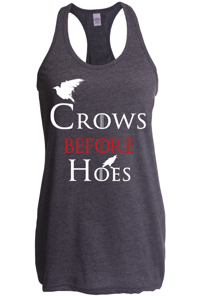 Hot Press Apparel Crows Before Hoes Racerback Tank Top